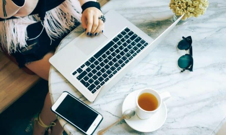 Freelance worker working from home