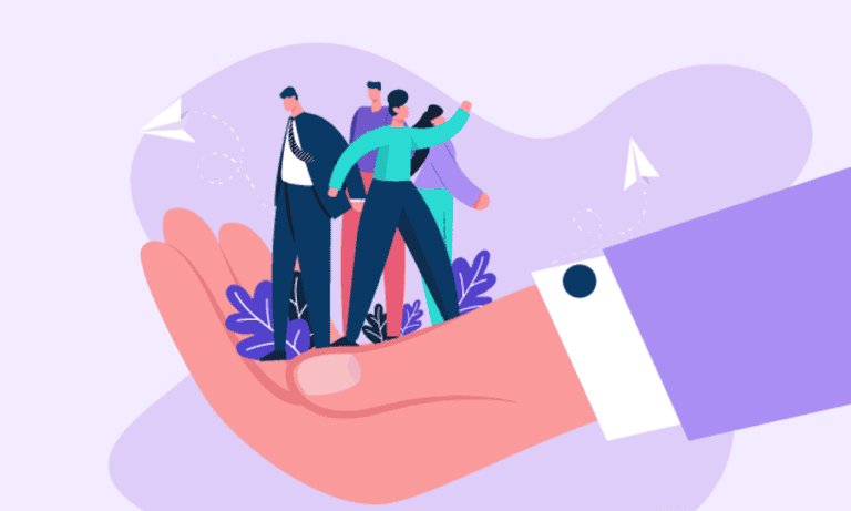 Graphic showcasing employee trust.