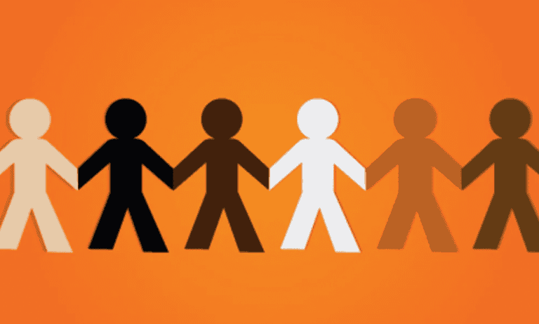 Photo of cutout people to represent allies.