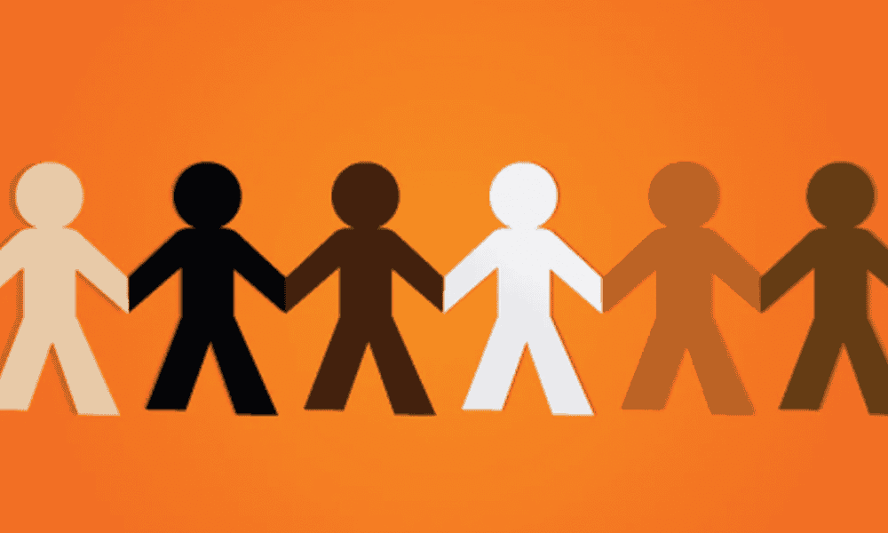 Photo of cutout people to represent allies.