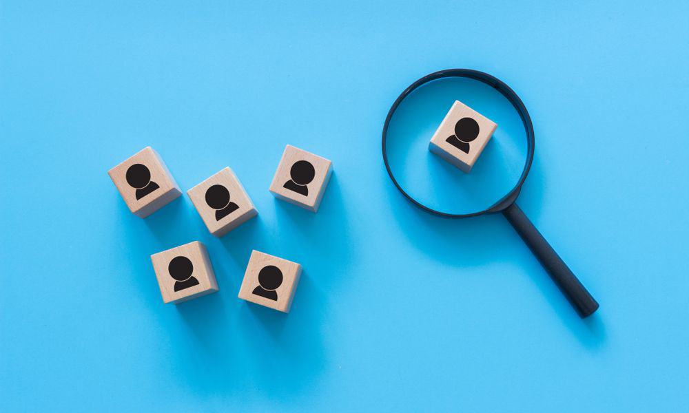 Photo of blocks representing the recruitment process.