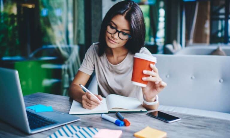 Photo of a Creative Freelancer working in an office.