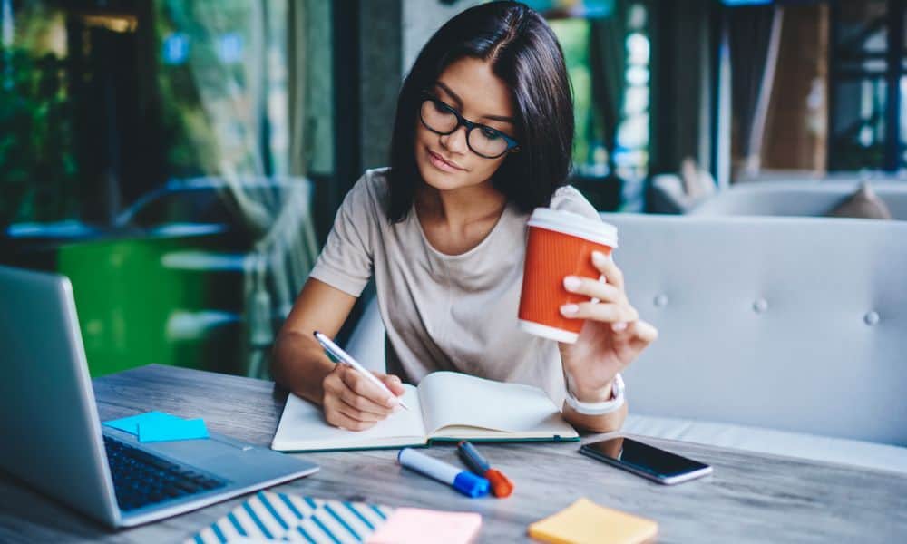 Photo of a Creative Freelancer working in an office.