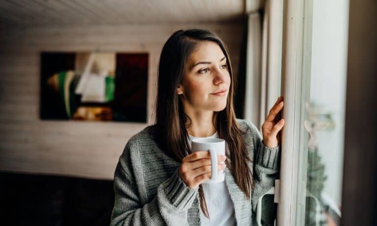 Photo of an employee focusing on their emotional wellbeing.