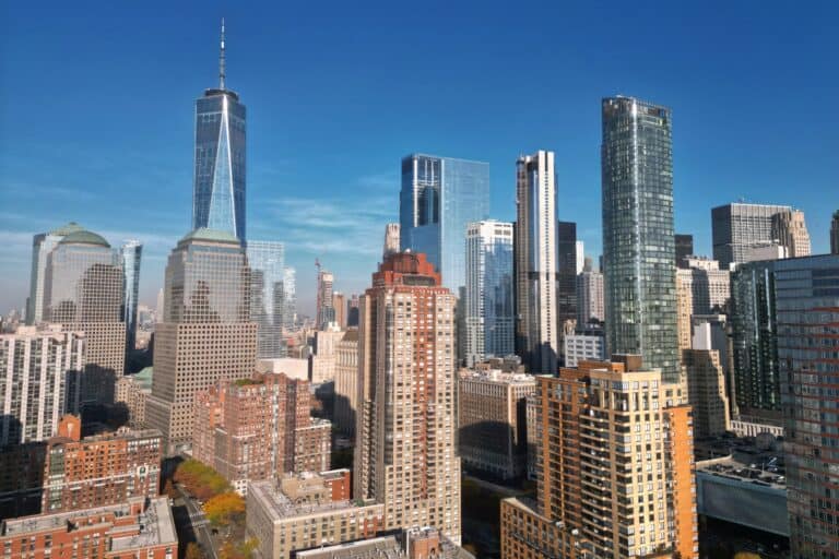 Photo of the New York City skyline.